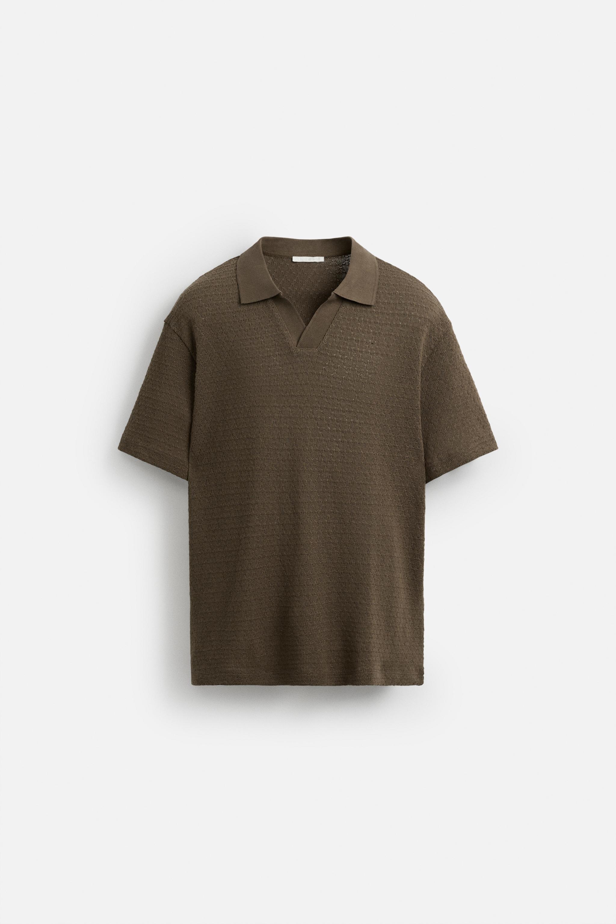 GEOMETRIC JACQUARD POLO SHIRT